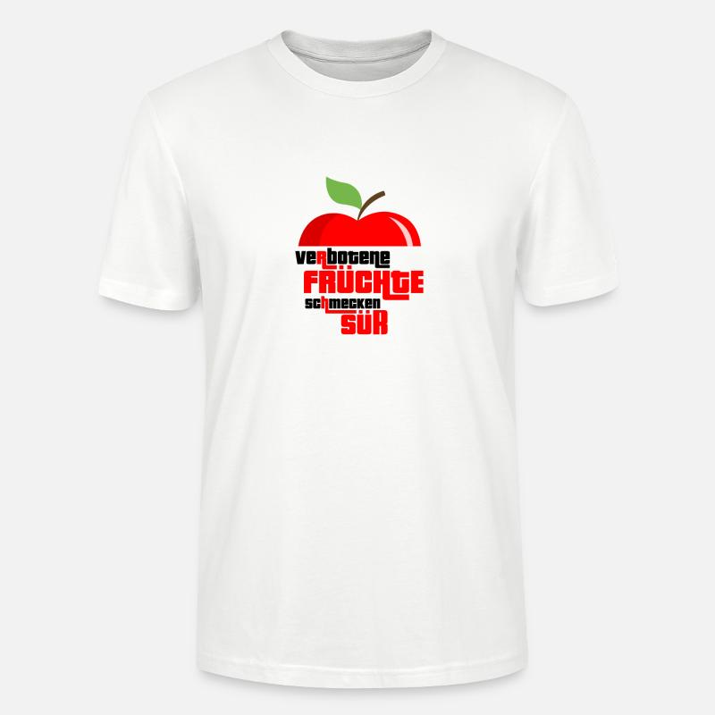 Obst Früchte Geschenkidee Früchte Funsprüche Obst - Stanley/Stella Unisex Bio-T-Shirt CRAFTER - Weiß