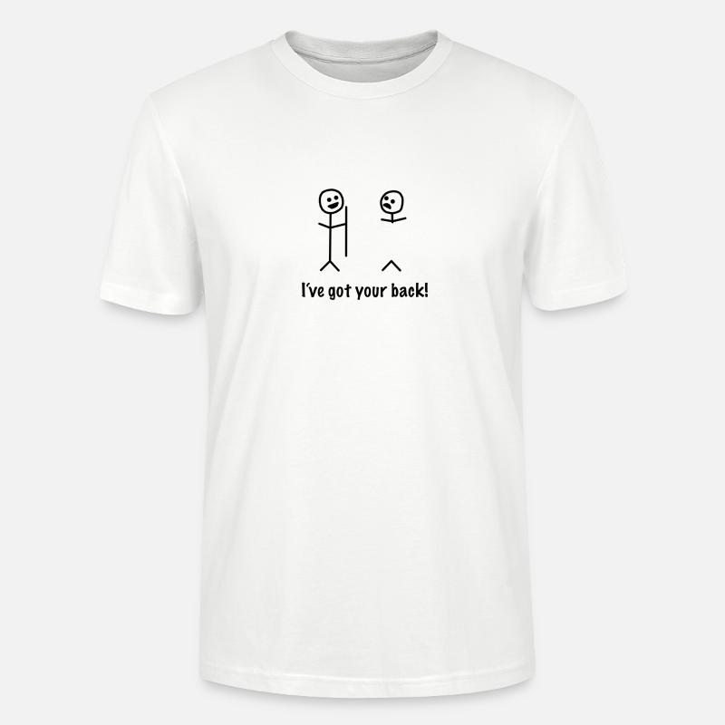Strichmännchen lustig cool - Stanley/Stella Unisex Bio-T-Shirt CRAFTER - Weiß