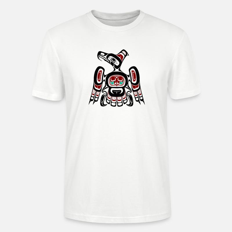 Northwest Pacific coast Kaigani Thunderbird - Stanley/Stella Unisex Bio-T-Shirt CRAFTER - Weiß
