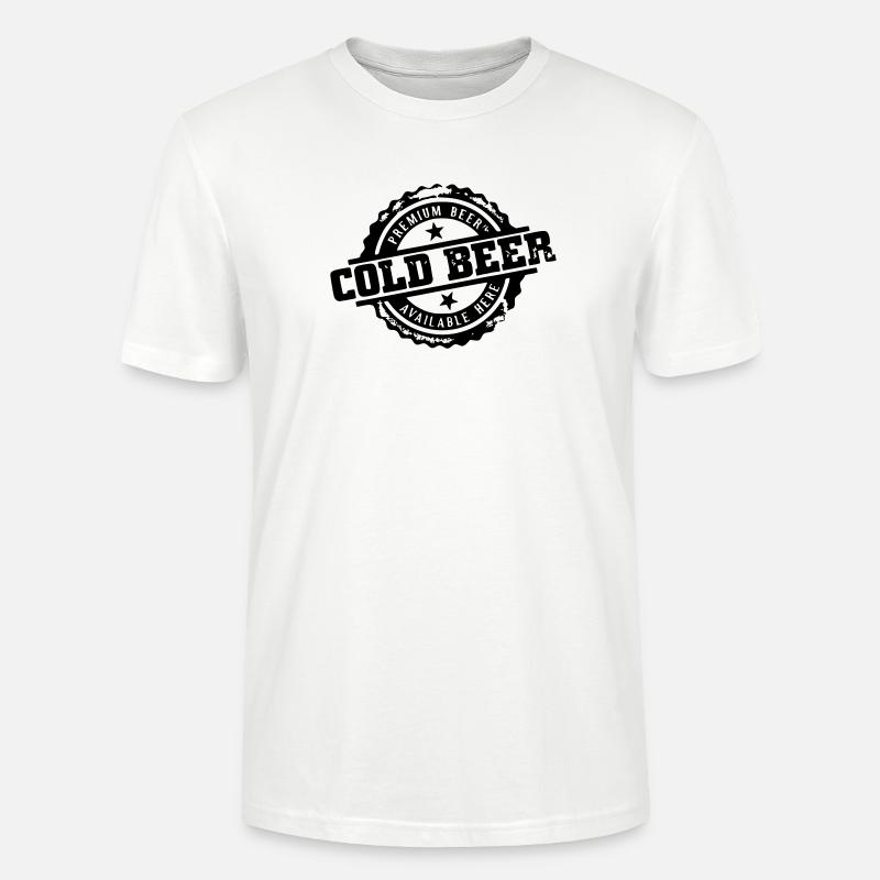 kaltes Bier - Stanley/Stella Unisex Bio-T-Shirt CRAFTER - Weiß