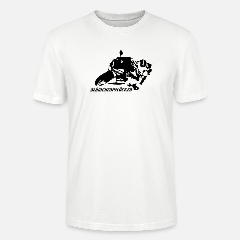 Blümchen-Pflücker Hanging off - Stanley/Stella Unisex Bio-T-Shirt CRAFTER - Weiß
