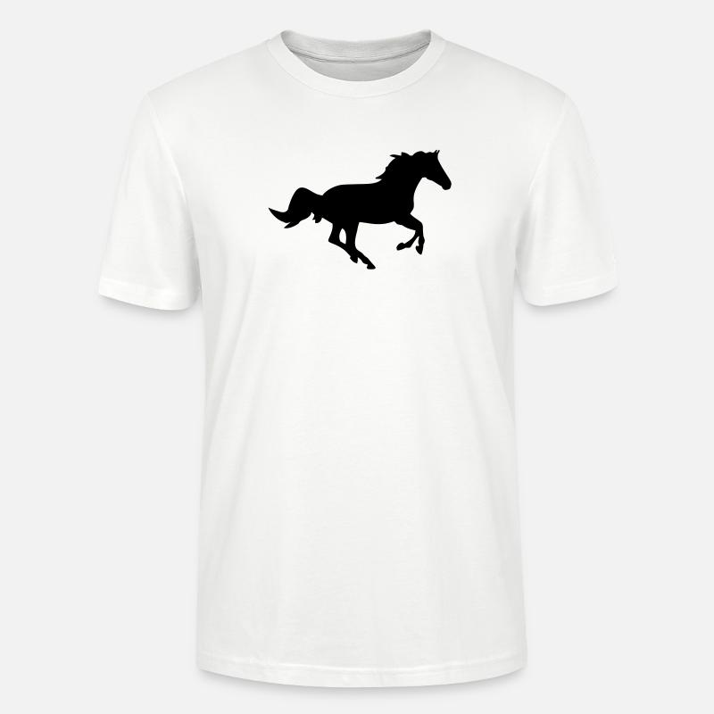 Ein Pferd. - Stanley/Stella Unisex Bio-T-Shirt CRAFTER - Weiß