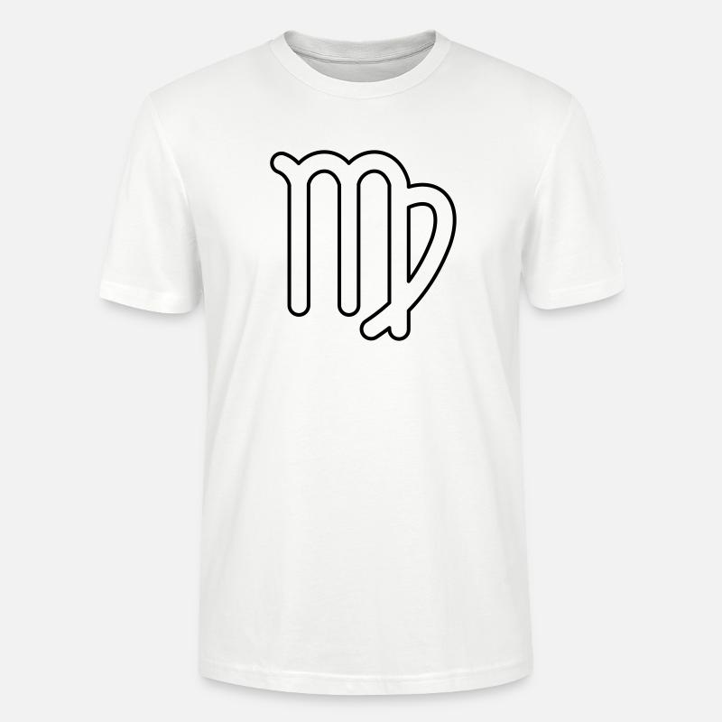 Jungfrau Sternzeichen Sternbild Tierkreiszeichen - Stanley/Stella Unisex Bio-T-Shirt CRAFTER - Weiß