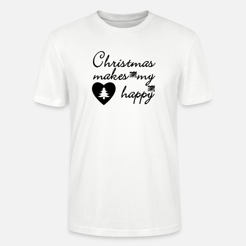 Weihnachten Christmas Spruch Geschenk - Stanley/Stella Unisex Bio-T-Shirt CRAFTER - Weiß