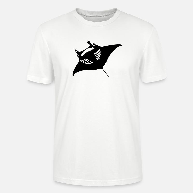Teufelsrochen - Stanley/Stella Unisex Bio-T-Shirt CRAFTER - Weiß