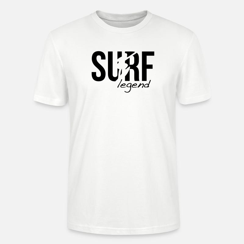 surffaus surffailla surf - Stanley/Stella CRAFTER unisex luomu-t-paita - valkoinen