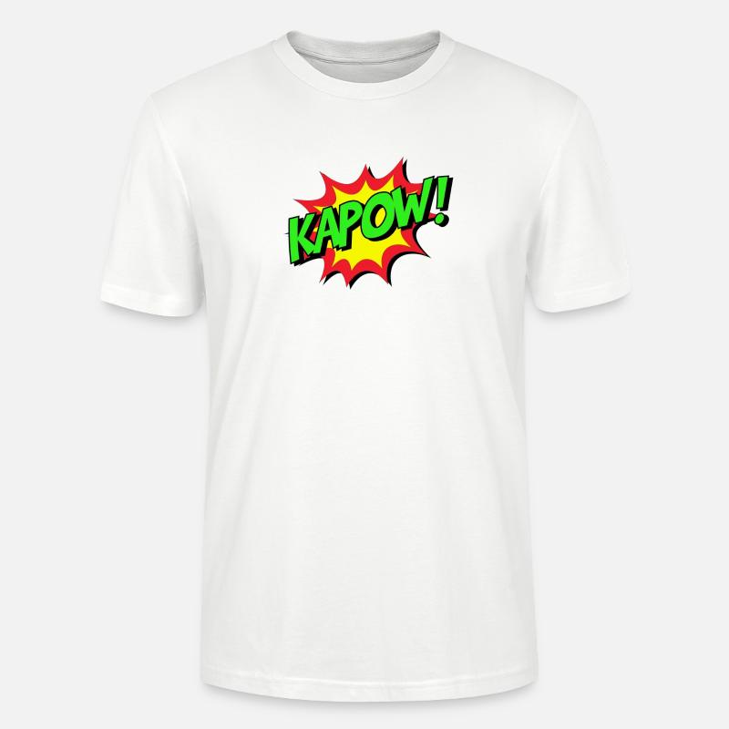 KAPOW Comic Explosion - Stanley/Stella Unisex Bio-T-Shirt CRAFTER - Weiß