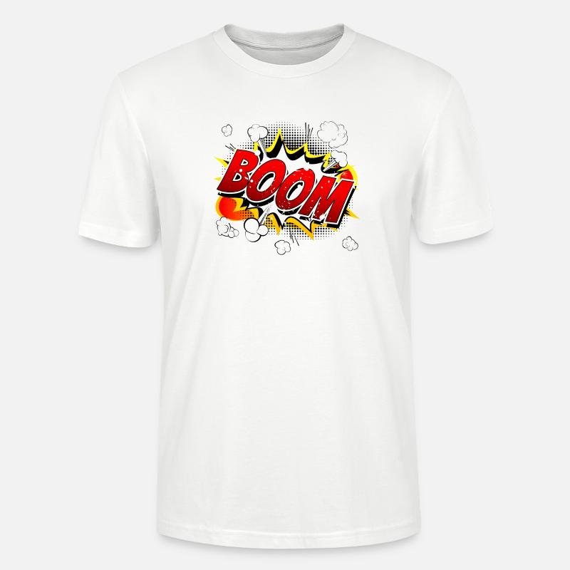 Boom Comic Grafik - Stanley/Stella Unisex Bio-T-Shirt CRAFTER - Weiß