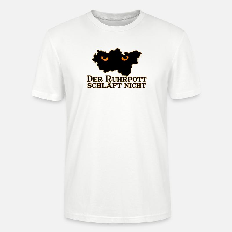 Der Ruhrpott schläft nicht - Stanley/Stella Unisex Bio-T-Shirt CRAFTER - Weiß