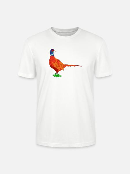 fasan vogel jäger - Stanley/Stella Unisex Bio-T-Shirt CRAFTER - Weiß