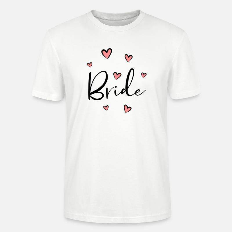 Bride Herz Junggesellinnenabschied Geschenk - Stanley/Stella Unisex Bio-T-Shirt CRAFTER - Weiß