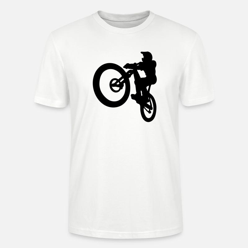 MTB jump - Stanley/Stella Unisex Bio-T-Shirt CRAFTER - Weiß