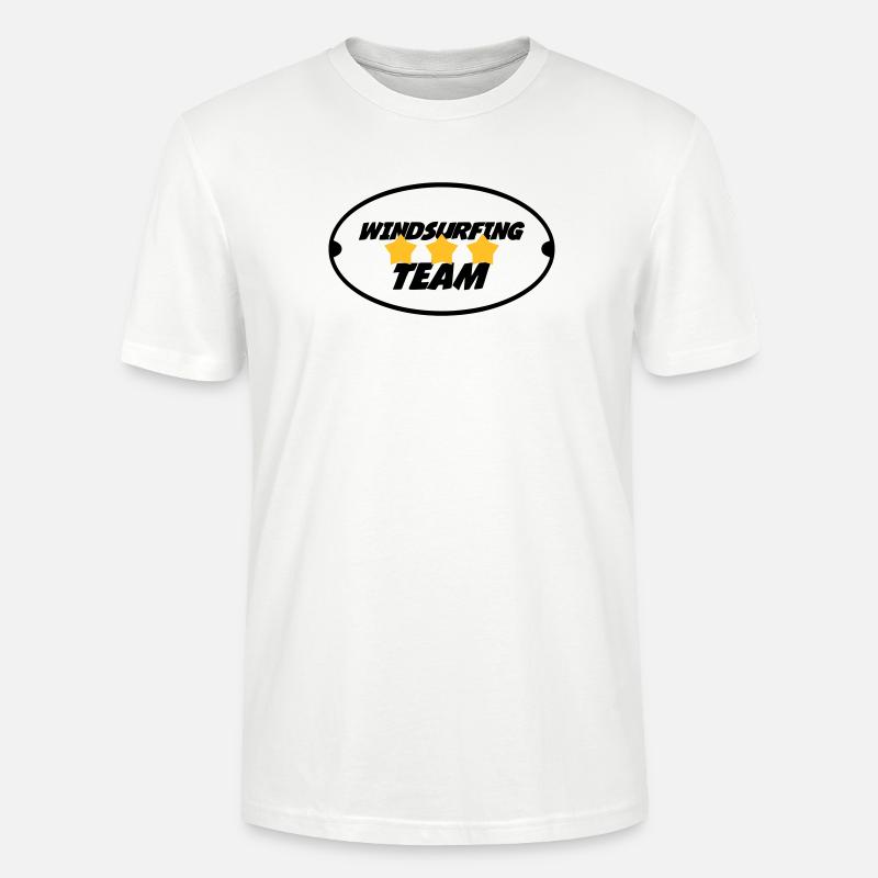 Windsurfing / Windsurfen / Planche à voile - Stanley/Stella Unisex Bio-T-Shirt CRAFTER - Weiß