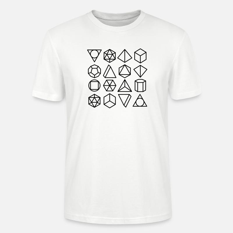 mathematical geometry - T-shirt bio CRAFTER Stanley Stella Unisexe - blanc