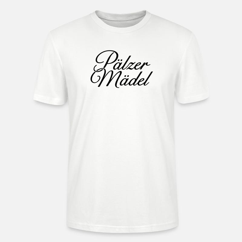 Pälzer Mädel Klassisch - Mädchen aus der Pfalz - Stanley/Stella Unisex Bio-T-Shirt CRAFTER - Weiß