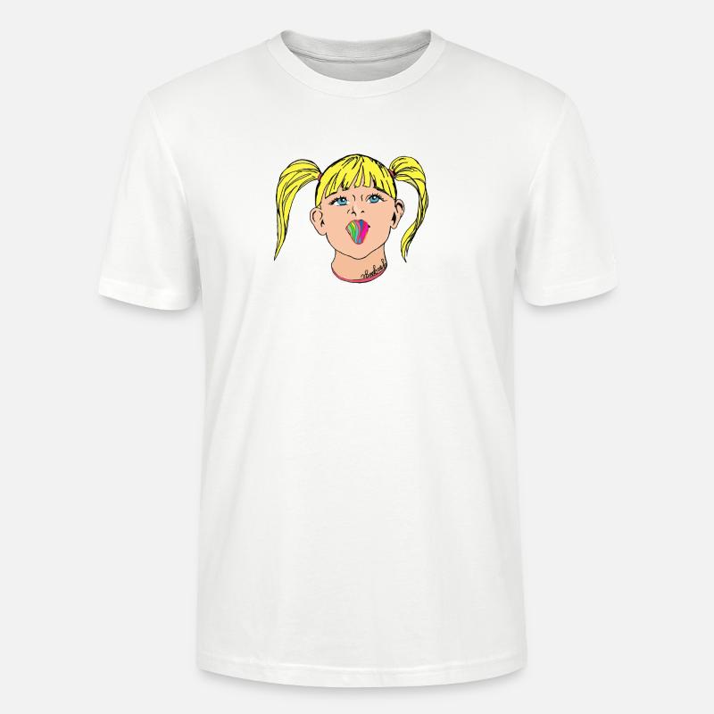 aus der Serie "Freches Mädchen" - Stanley/Stella Unisex Bio-T-Shirt CRAFTER - Weiß