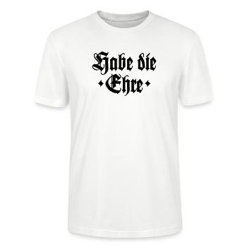 Habe die Ehre - Stanley/Stella Unisex Bio-T-Shirt CRAFTER - Weiß - Vorne - Alina (178cm) & Michal (187cm)