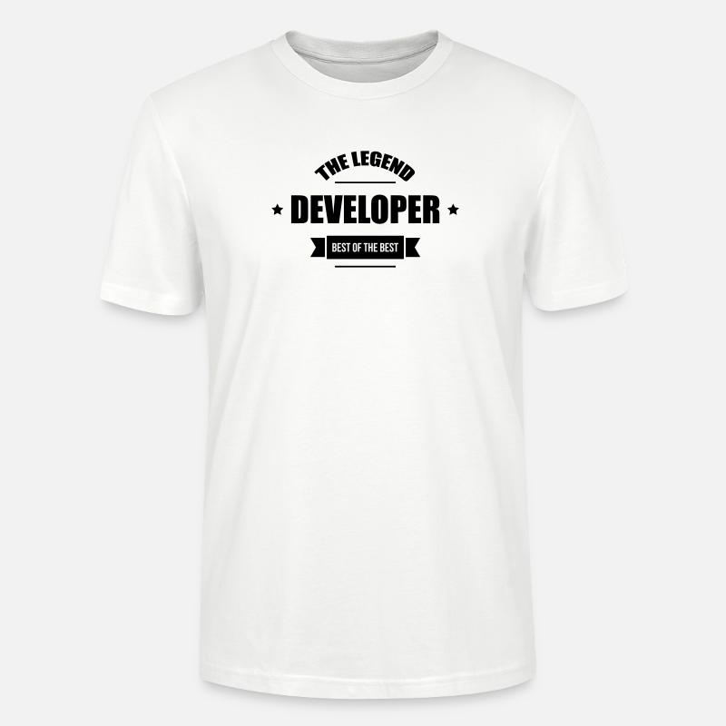 Developer - Stanley/Stella Unisex Bio-T-Shirt CRAFTER - Weiß