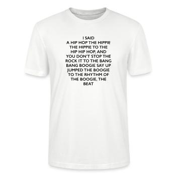 Rappers Delight - Stanley/Stella Unisex Bio-T-Shirt CRAFTER - Weiß - Vorne - Alina (178cm) & Michal (187cm)