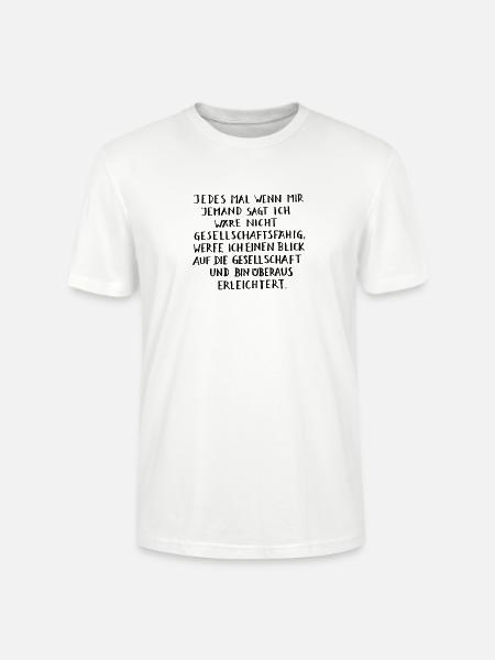 Gesellschaftsfähig - Stanley/Stella Unisex Bio-T-Shirt CRAFTER - Weiß