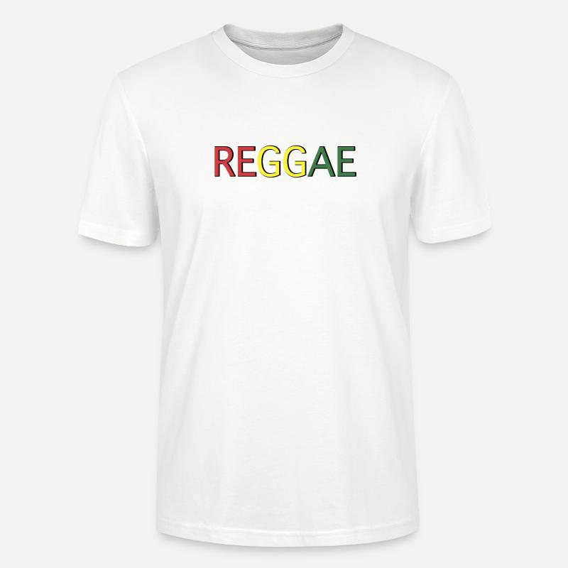 Reggae Farbcode Schriftzug - Stanley/Stella Unisex Bio-T-Shirt CRAFTER - Weiß
