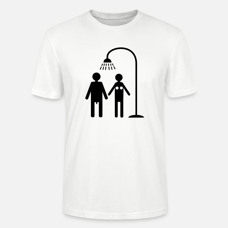 duschen hygiene lebensstil - Stanley/Stella Unisex Bio-T-Shirt CRAFTER - Weiß