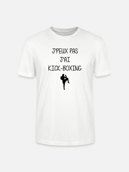 Kickboxing / Kick-Boxeur / Kick Boxing / - T-shirt bio CRAFTER Stanley Stella Unisexe - blanc