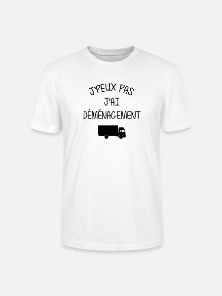 mover flytning flytte flyttefirma bevæger lastbil - Stanley Stella CRAFTER unisex økologisk-T-shirt - hvid