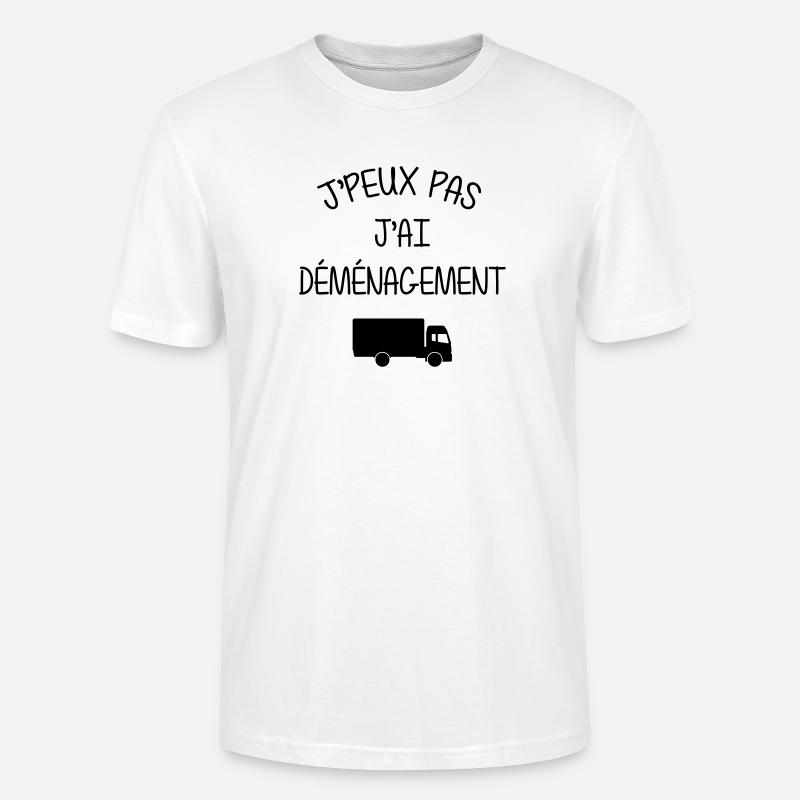 frachtführer / möbelpacker / mover / bewegen - Stanley/Stella Unisex Bio-T-Shirt CRAFTER - Weiß