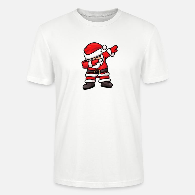 Dabbing Santa Weihnachtsmann Dab Dance - Stanley/Stella Unisex Bio-T-Shirt CRAFTER - Weiß