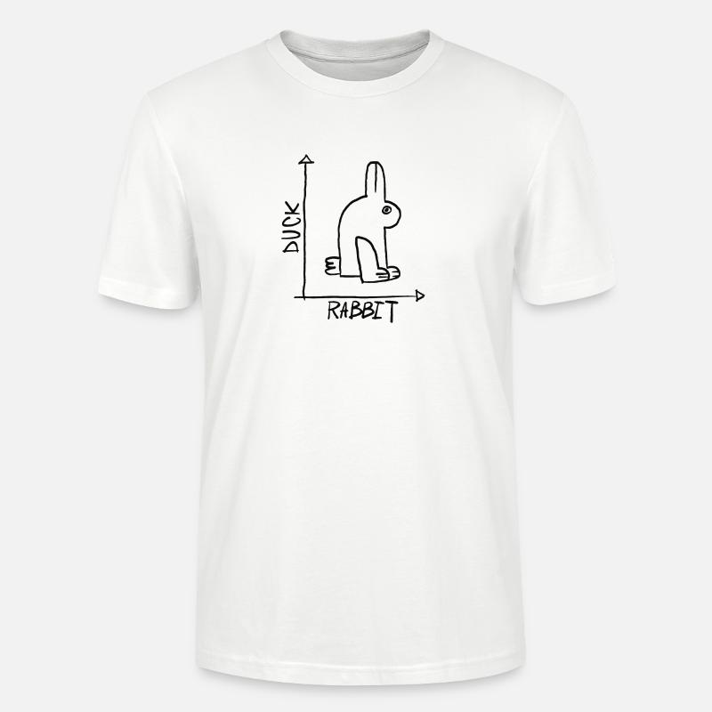 Ente oder Hase - Stanley/Stella Unisex Bio-T-Shirt CRAFTER - Weiß