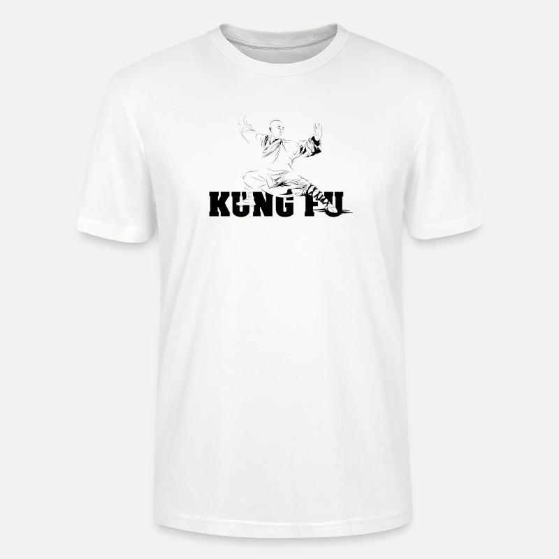 shaolin kungfu master fighter Symbol - Stanley/Stella Unisex Bio-T-Shirt CRAFTER - Weiß