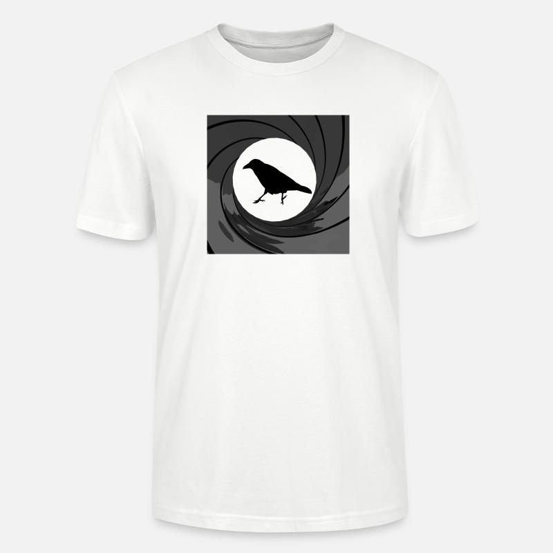 Bond crow - Stanley/Stella Unisex Bio-T-Shirt CRAFTER - Weiß