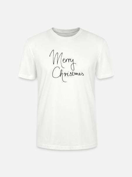 Merry Christmas - Stanley/Stella CRAFTER Unisex Organic T-Shirt - white