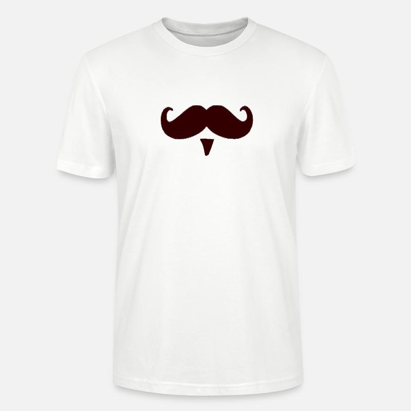 Mustasch mustasch mustaschegave - Stanley Stella CRAFTER unisex økologisk-T-shirt - hvid