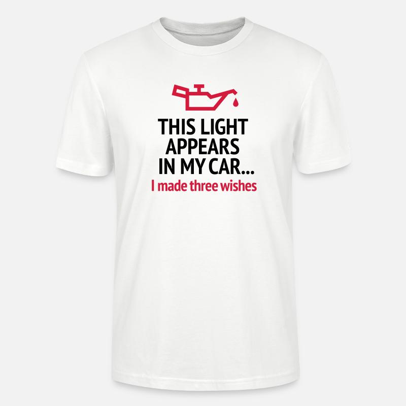 Lustiges blondes Scherzführerscheinautofahröl - Stanley/Stella Unisex Bio-T-Shirt CRAFTER - Weiß