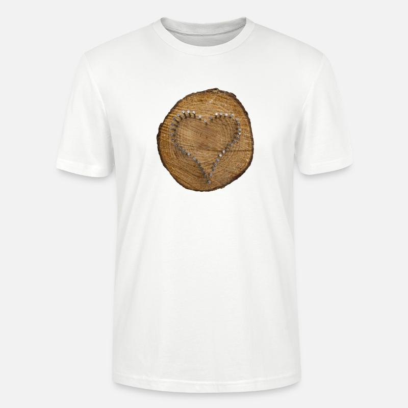 Herz - ein Zeichen der Liebe - Stanley/Stella Unisex Bio-T-Shirt CRAFTER - Weiß