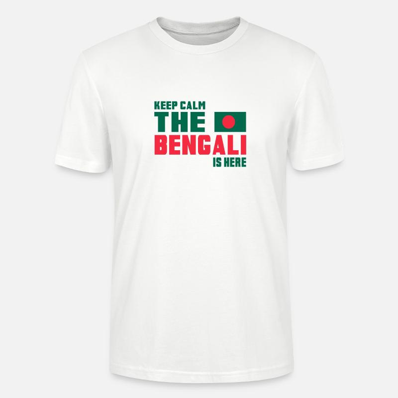 Keep Calm Bangladesch Design / Geschenkidee - Stanley/Stella Unisex Bio-T-Shirt CRAFTER - Weiß