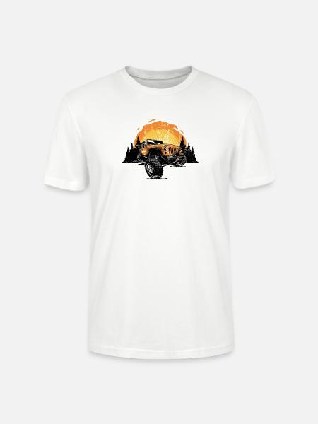 Sunrise Jeep Offroad Vista - Stanley/Stella Unisex Bio-T-Shirt CRAFTER - Weiß