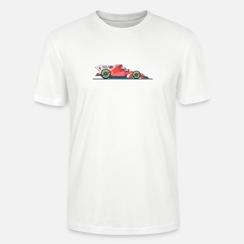 Course de voitures de course - T-shirt bio CRAFTER Stanley Stella Unisexe - blanc