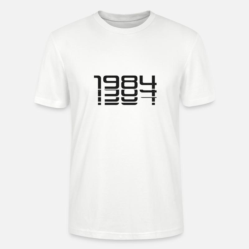 Glitch 1984 Zahlenkunst - Stanley/Stella Unisex Bio-T-Shirt CRAFTER - Weiß