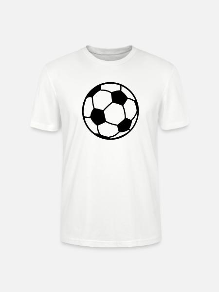 Fodbold logo bold til foreningslogo på tøj - Stanley Stella CRAFTER unisex økologisk-T-shirt - hvid