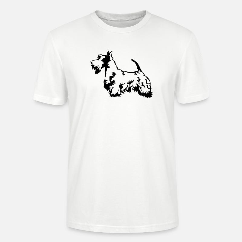 Scottish Terrier - Stanley/Stella Unisex Bio-T-Shirt CRAFTER - Weiß