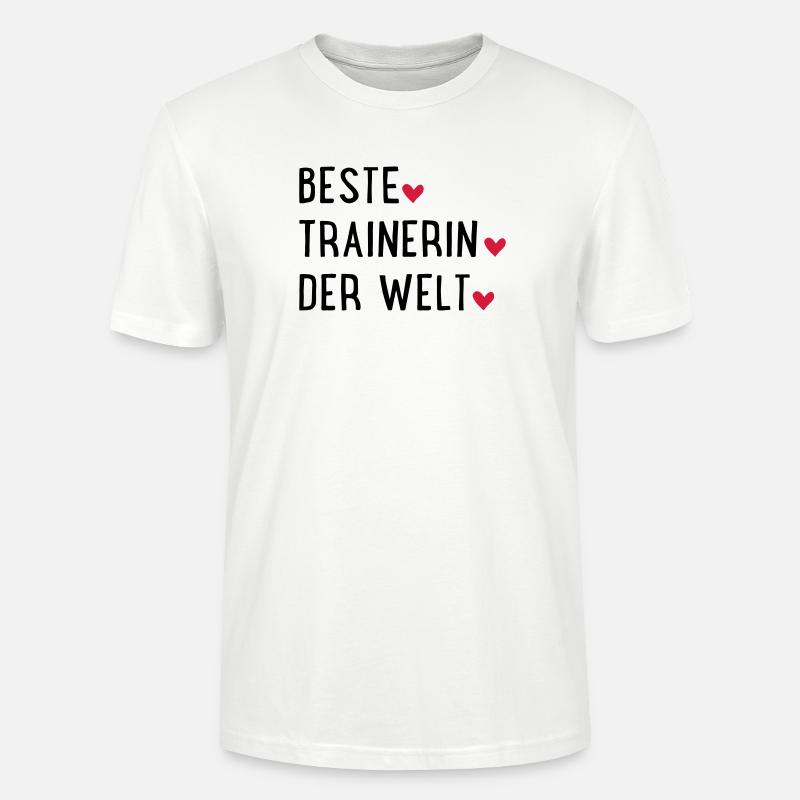 beste trainerin - Stanley/Stella Unisex Bio-T-Shirt CRAFTER - Weiß