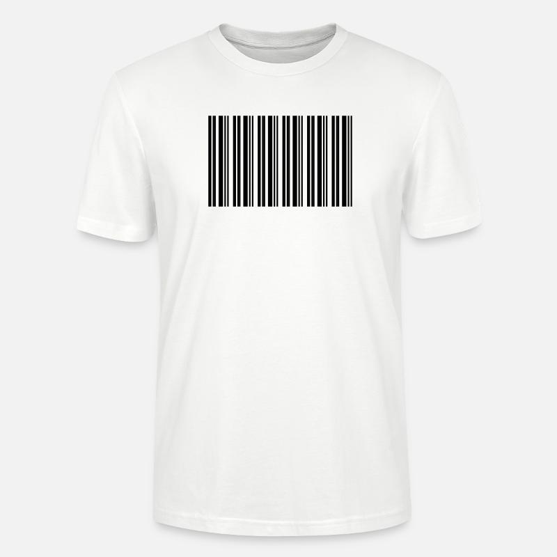 Barcode Strichcode Nerd IT Technik Design - Stanley/Stella Unisex Bio-T-Shirt CRAFTER - Weiß