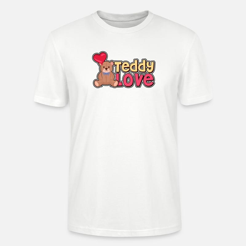 Teddy Liebe - Bär - Bären - Stanley/Stella Unisex Bio-T-Shirt CRAFTER - Weiß
