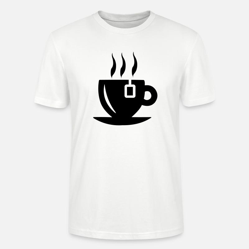 Teetasse mit Teebeutel - Stanley/Stella Unisex Bio-T-Shirt CRAFTER - Weiß