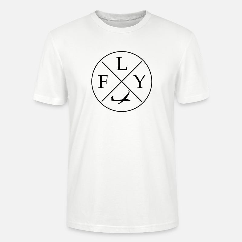 FLY Logo Glider remote control rc - Stanley/Stella CRAFTER Unisex Organic T-Shirt - white