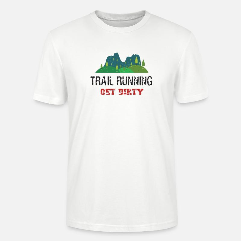 Trail Running – Werden Sie schmutzig! - Stanley/Stella Unisex Bio-T-Shirt CRAFTER - Weiß