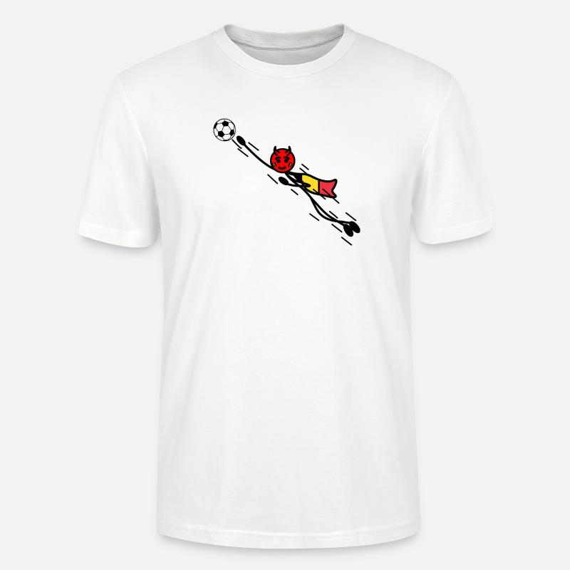 Flying Red Devil Held Keeper - Stanley/Stella Unisex Bio-T-Shirt CRAFTER - Weiß